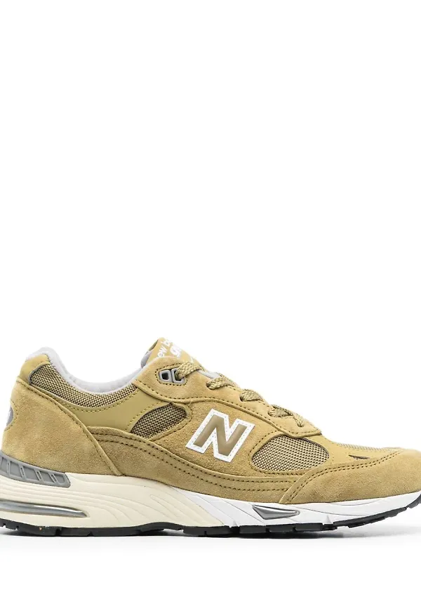 New Balance 991 låga sneakers - Grön