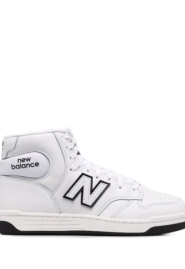 New Balance BB480 höga sneakers - Vit