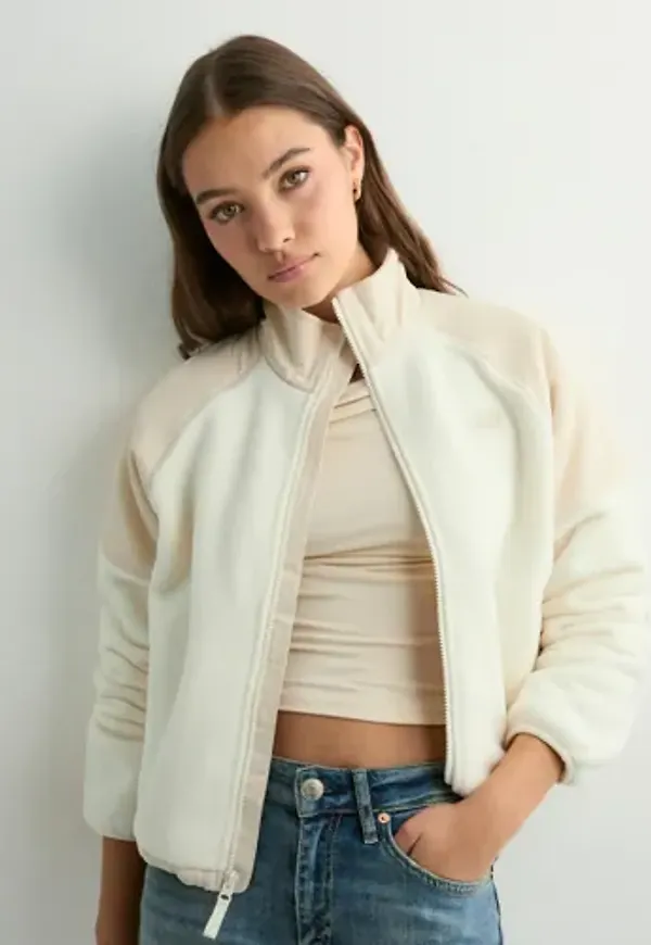 New Balance - Beige - High Pile Fleece Jacket