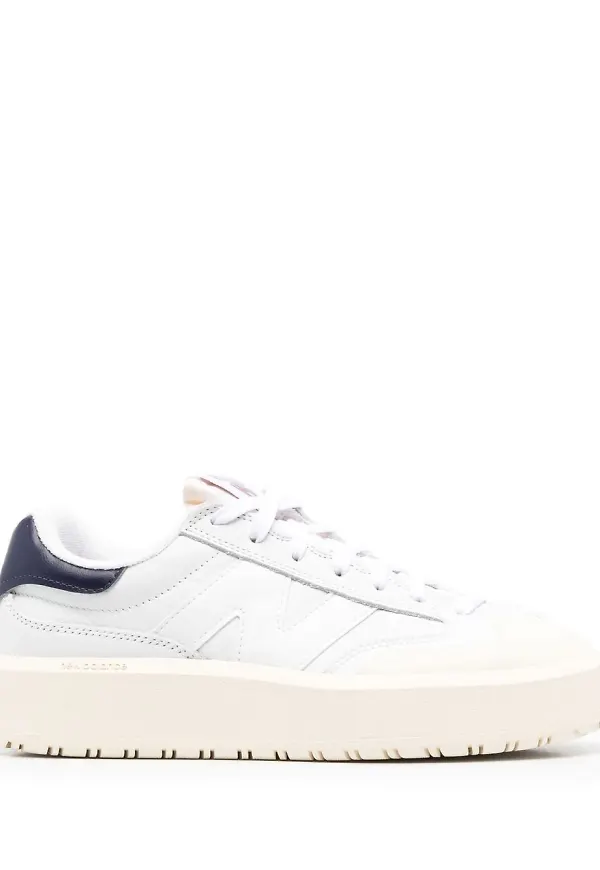 New Balance low-top lace-up sneakers - Vit