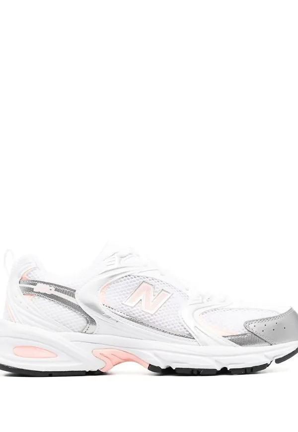 New Balance låga sneakers med panel - Vit