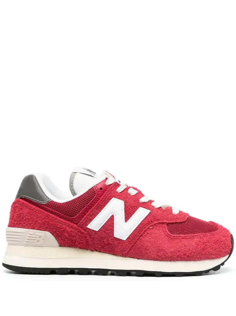 New Balance U574HR2 sneakers med rundad tå - Röd