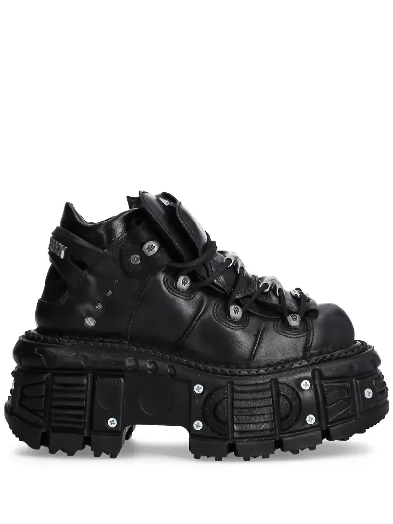 NEW ROCK platåsneakers - Svart