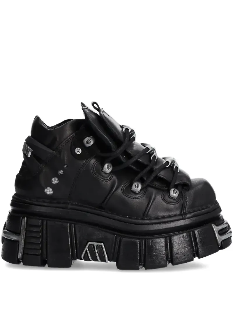 NEW ROCK platåsneakers - Svart