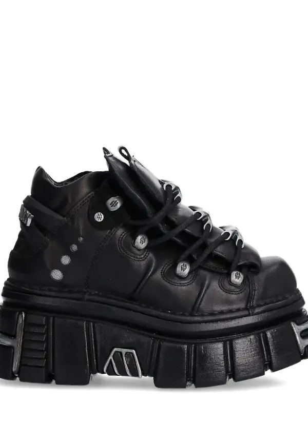 NEW ROCK platåsneakers - Svart