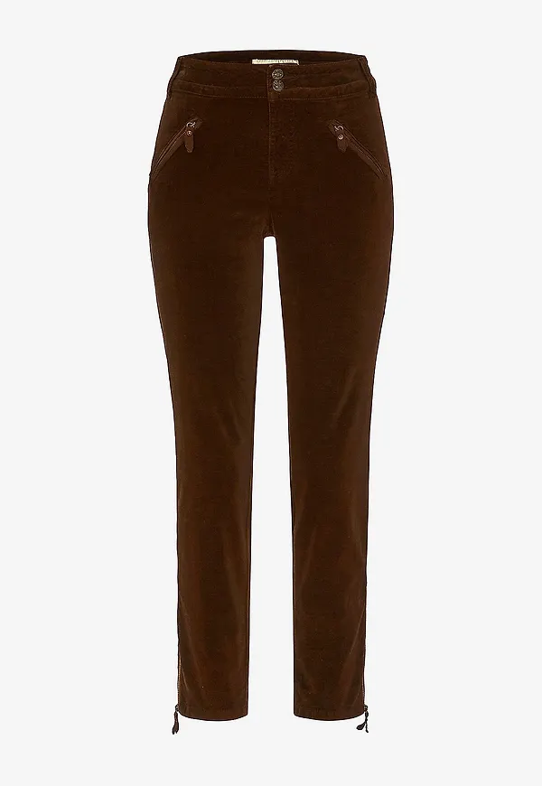 Newhouse - Sammet Jodhpurs - Brun