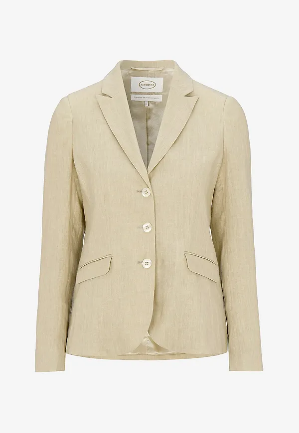 Newhouse - Blazer i linne Amanda - Beige