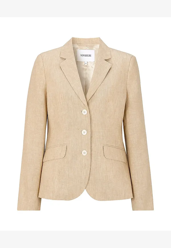 Newhouse - Blazer i linne Amanda - Beige