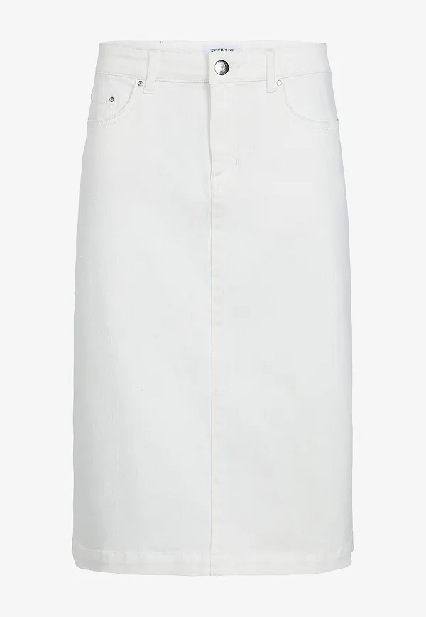 Newhouse - Denim Kjol Isola - Vit