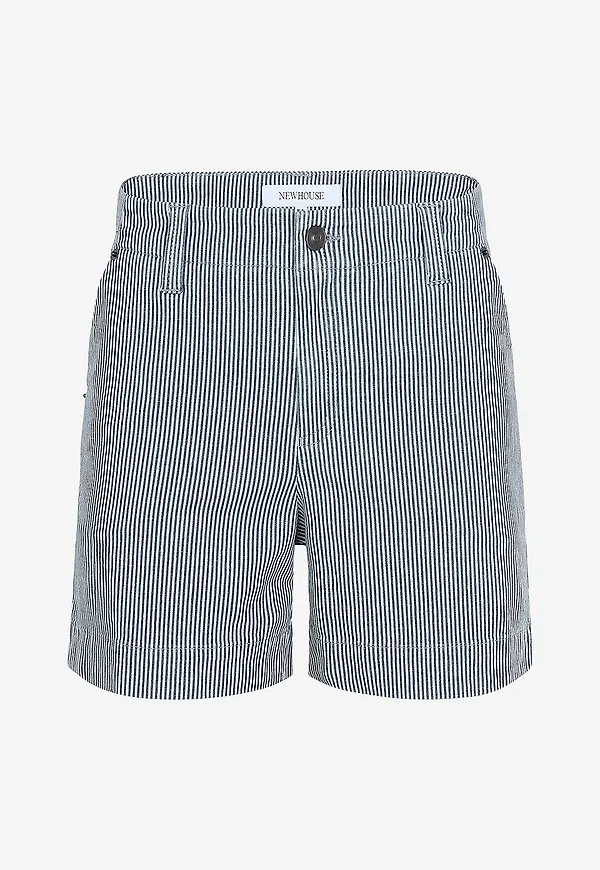 Newhouse - Denim Shorts Randiga Milou - Blå