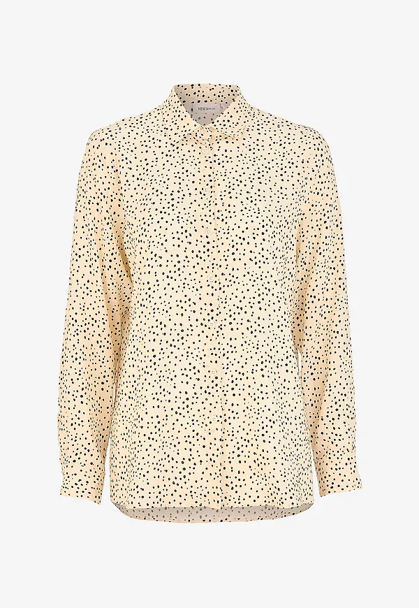 Newhouse - Dot Shirt Lina - Vit