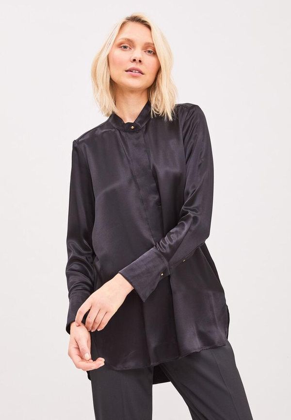 Newhouse Kali Satin Blouse, Blusar i storlek 42 och färg Svart