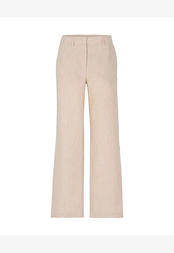 Newhouse - Linne Byxor Amanda - Beige