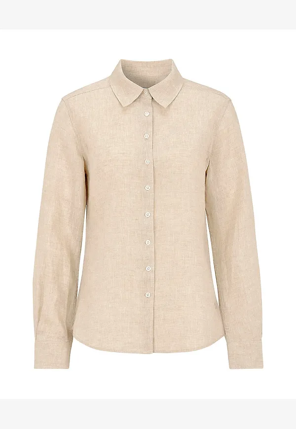 Newhouse - Linne Skjorta Elsa - Beige