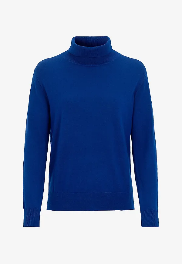 Newhouse - Merino Turtleneck Siri - Blå