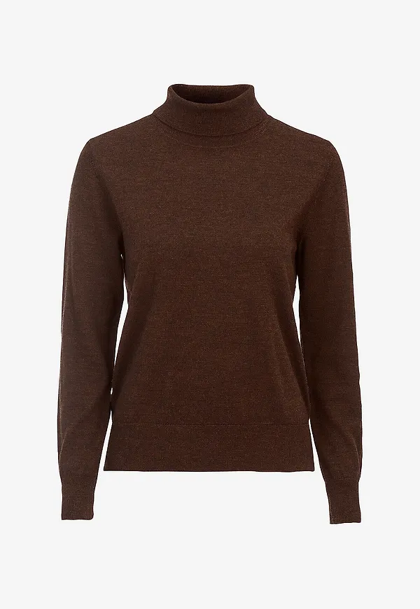 Newhouse - Merino Turtleneck Siri - Brun