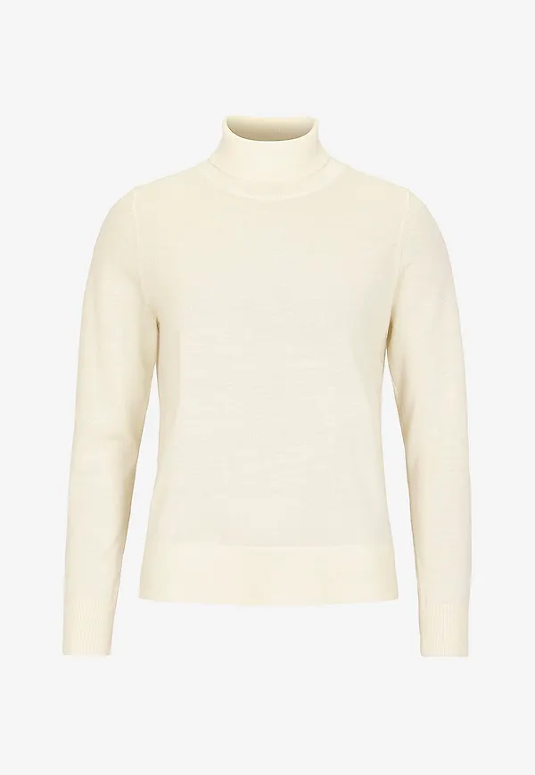 Newhouse - Merino Turtleneck Siri - Vit