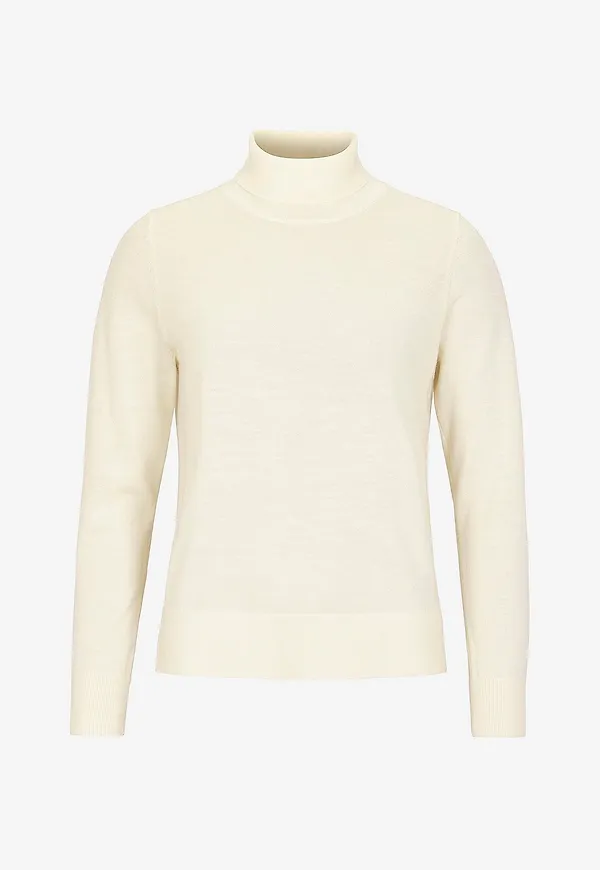Newhouse - Merino Turtleneck Siri - Vit