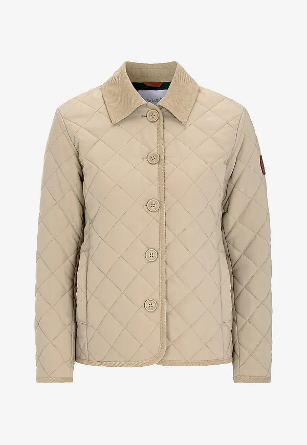 Newhouse - Quiltad jacka Naomi - Beige