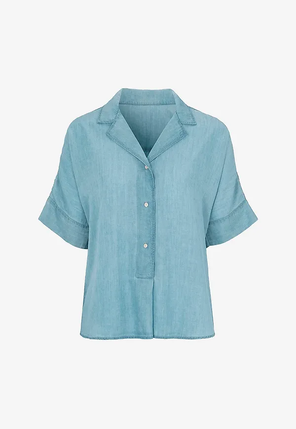 Newhouse - Tencel Topp Mary - Blå