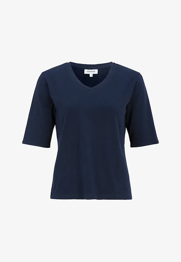 Newhouse - V-ringad topp Nike - Blå