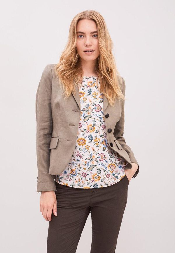 Newhouse Wembley Linen Blazer, Blazers i storlek 40 och färg Brun