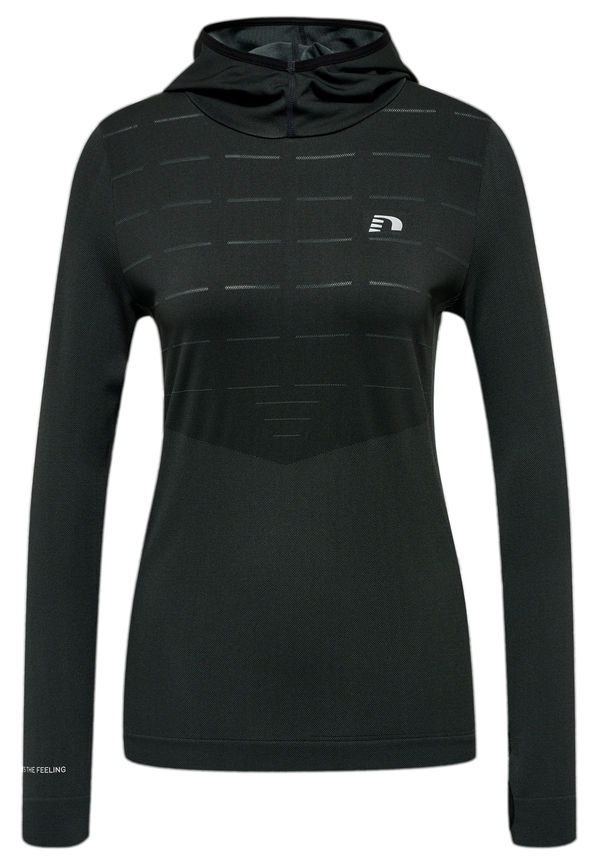 Newline Nwlcambrigde Seamless Hoodie Women, Träningströjor i storlek S och färg Svart