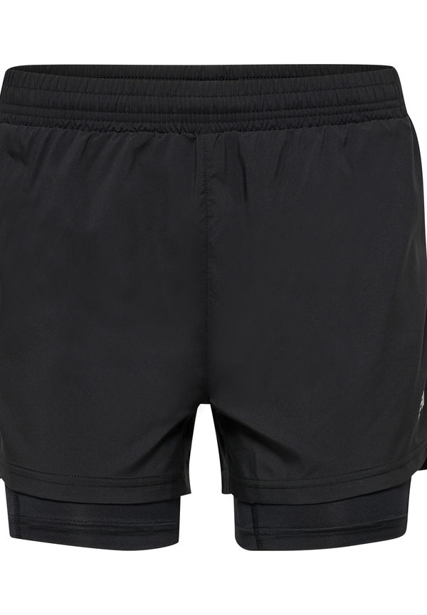 Newline Nwlkansas 2-in-1 Shorts Women, Träningsshorts i storlek M och färg Svart