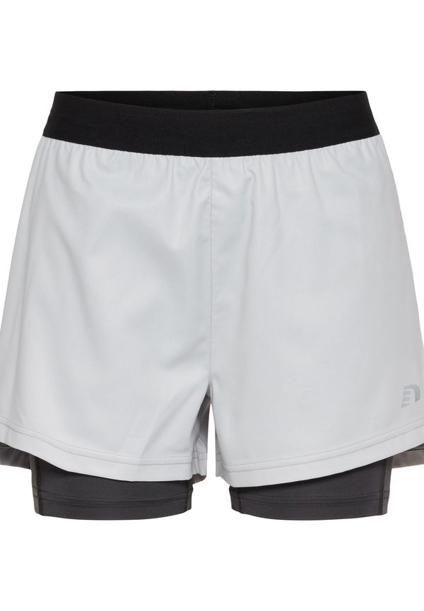 Newline Women 2-in-1 Running Shorts, Träningsshorts i storlek S och färg Vit