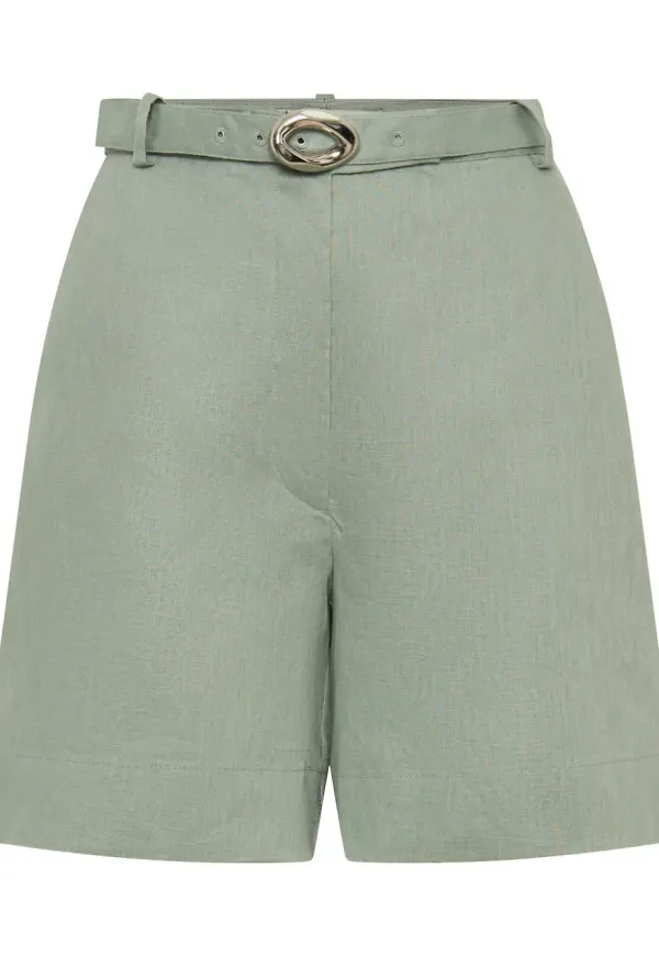 Nicholas Lavinia linneshorts - Grön