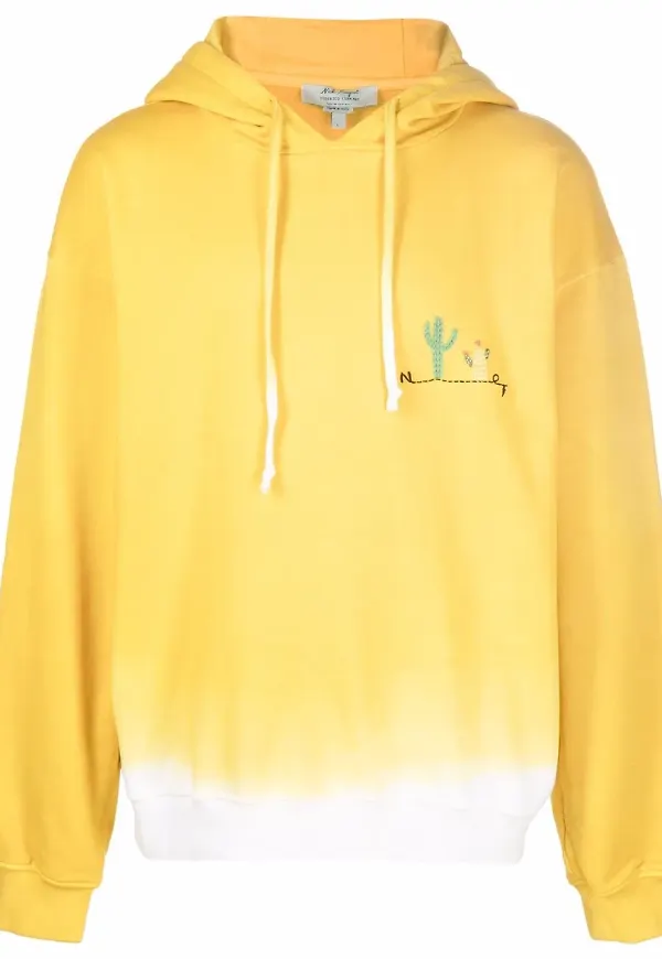 Nick Fouquet hoodie med brodyr - Gul