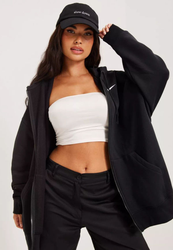Nike - Hoodies - Black - W Nsw Essntl Clctn Flc Oos Fz - Tröjor