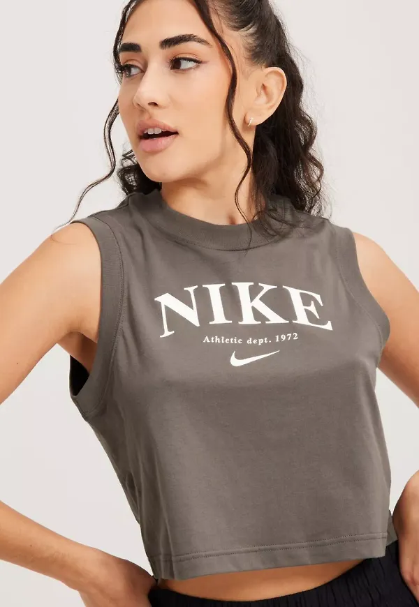 Nike - Linnen & ärmlösa toppar - Stone - W Nsw Tank Top Gfx - Toppar & T-shirts