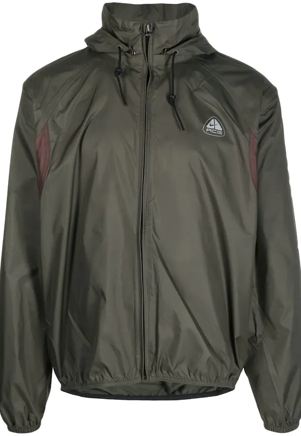 Nike ACG vindjacka med panel - Grön