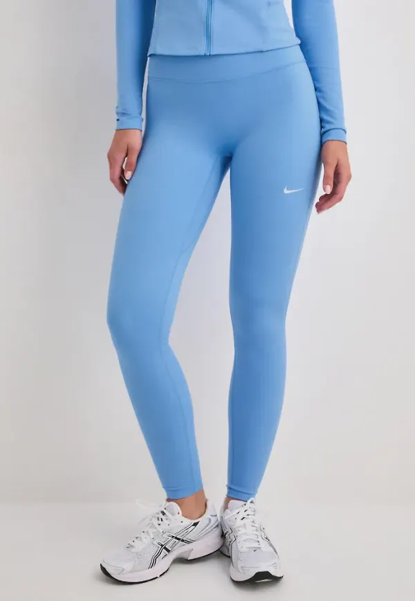 Nike - Blå - W Nk Df One Hr Tight Useam