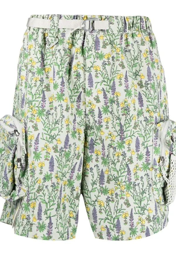 Nike blommiga shorts - Grön