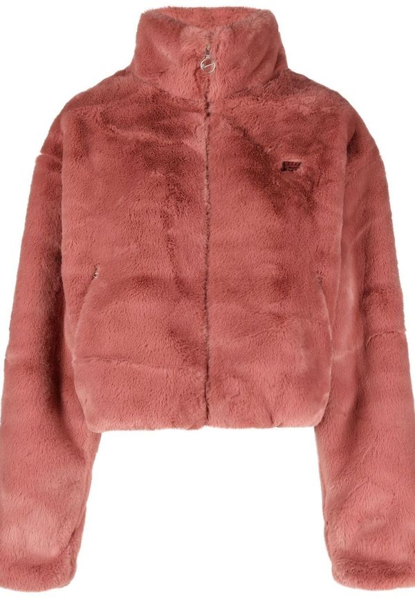 Nike bomberjacka i konstpäls - Rosa