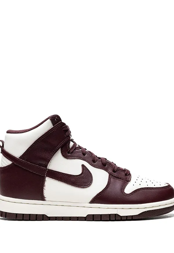 Nike Dunk Burgundy höga sneakers - Vit