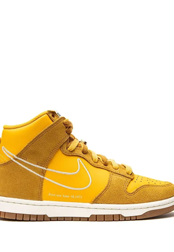Nike Dunk höga sneakers - Gul