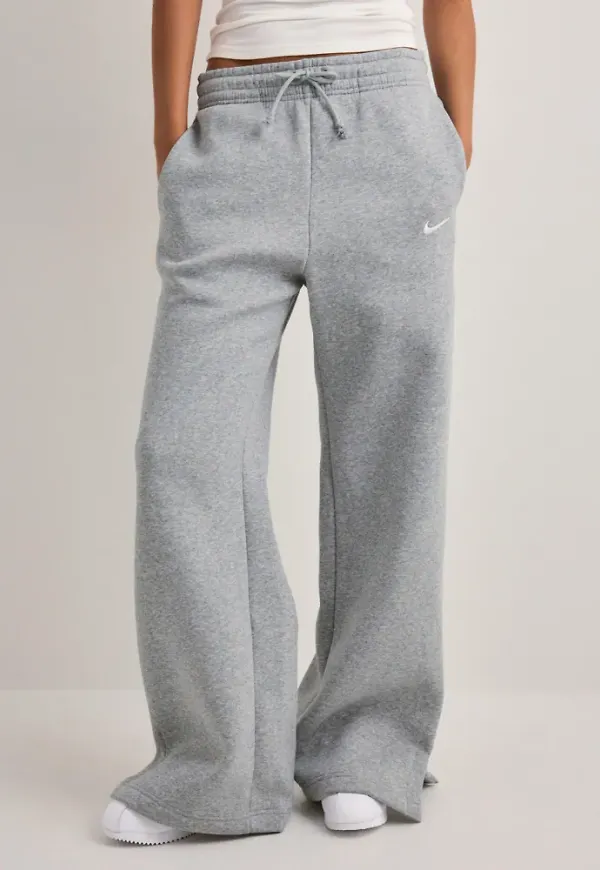 Nike - Grå - W Nsw Phnx Flc Hr Pant Wide 2
