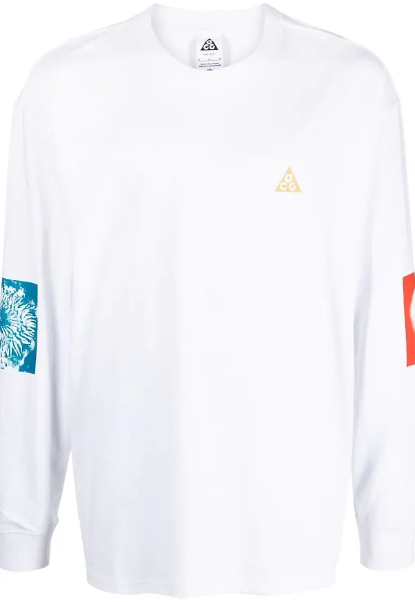 Nike graphic-print crew neck sweatshirt - Vit