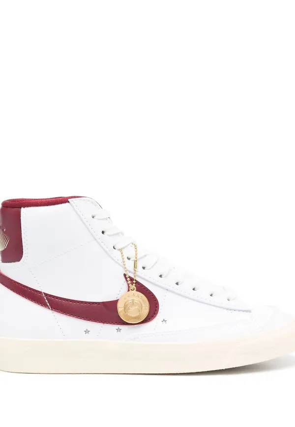 Nike hi-top leather sneakers - Vit