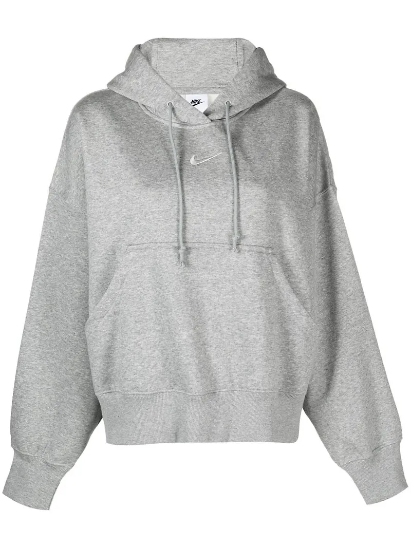 Nike hoodie med broderad logotyp - Grå