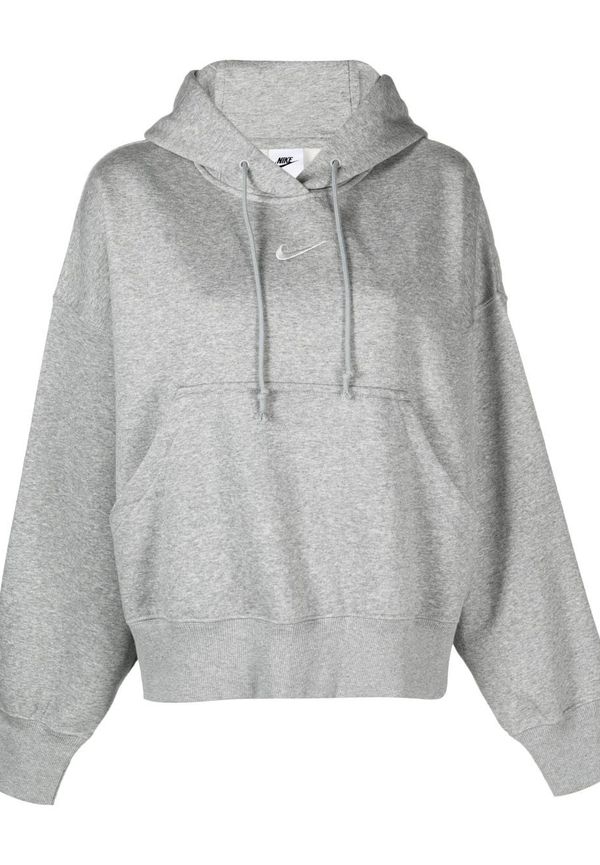 Nike hoodie med broderad logotyp - Grå