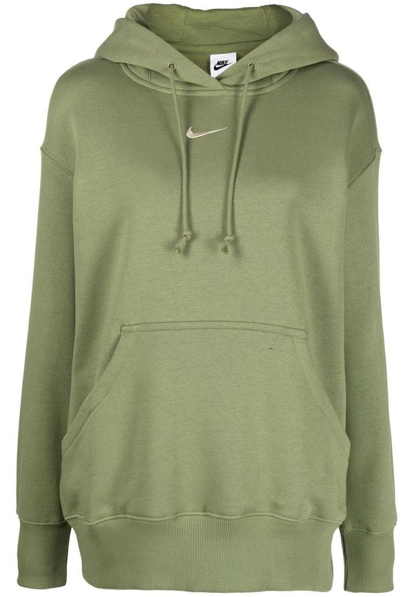 Nike hoodie med broderad logotyp - Grön
