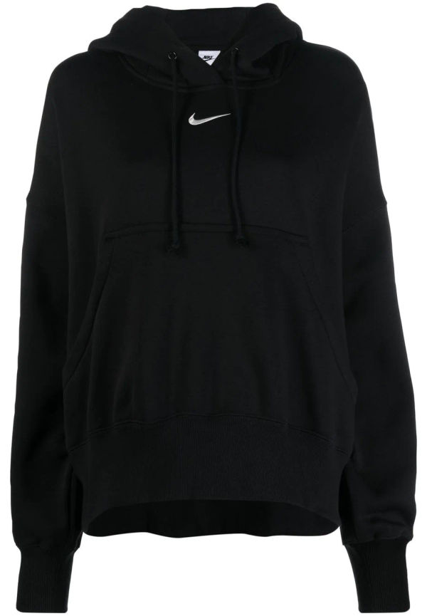 Nike hoodie med broderad logotyp - Svart
