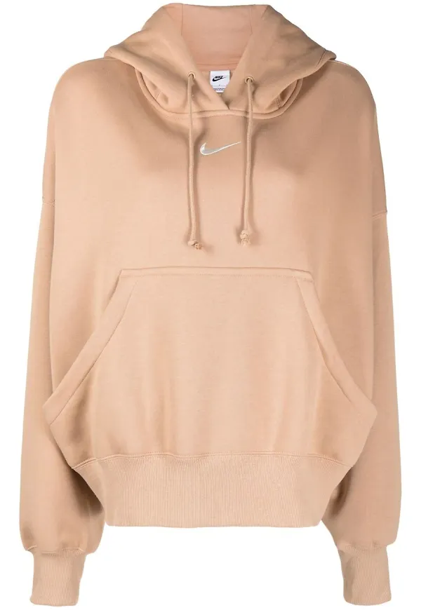 Nike hoodie med brodyr - Brun