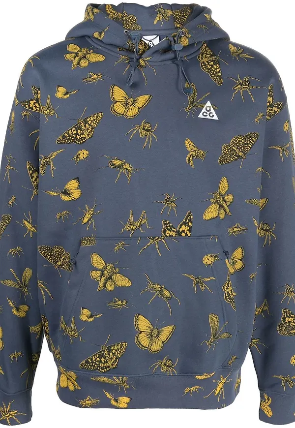 Nike hoodie med dragsko - Blå