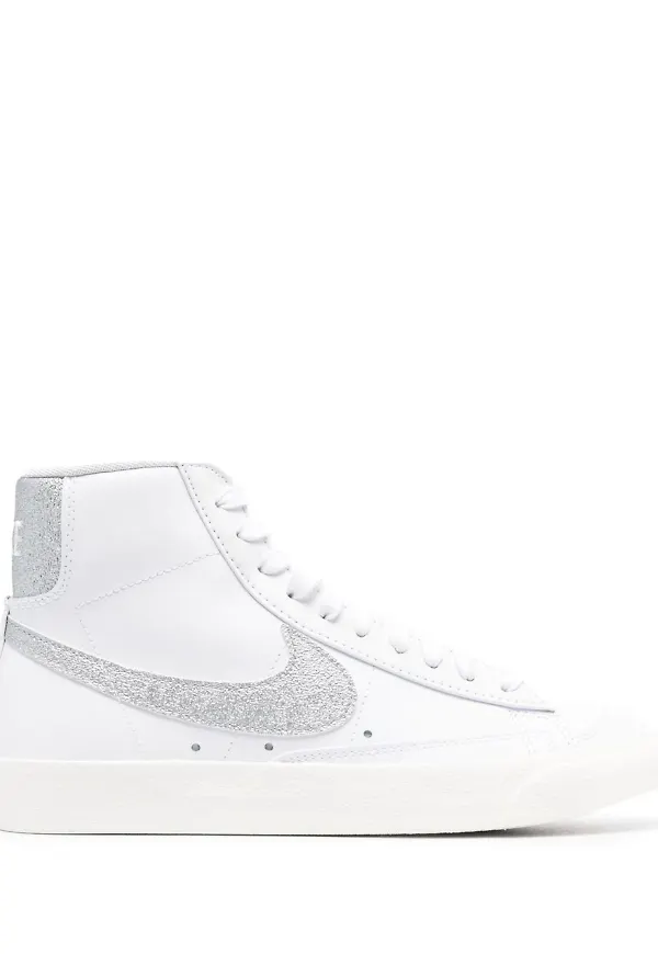 Nike höga lädersneakers - Vit