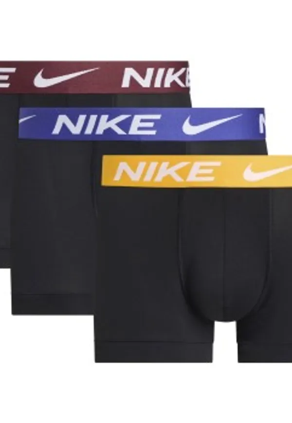 Nike Kalsonger 6P Everyday Essentials Micro Trunks Svart/Gul nylon X-Large Herr